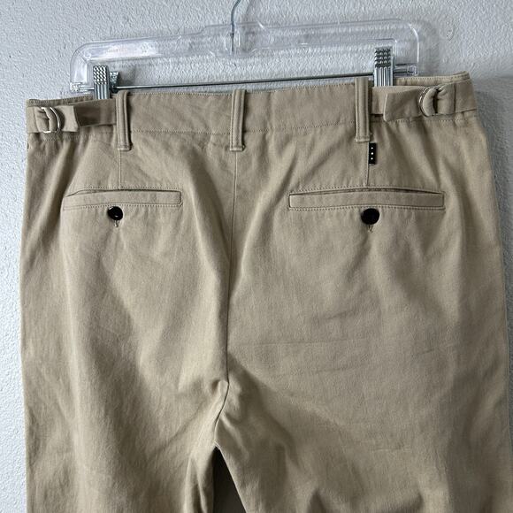 AYR The Pal Pleated Twill Pants Men’s 33x32 Khaki Relaxed Fit Straight Leg - Picture 7 of 12